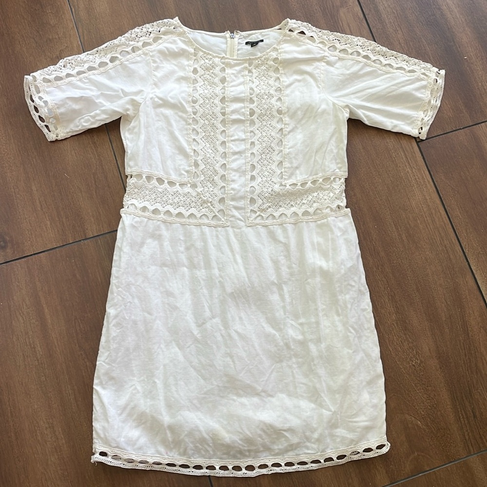 Ann Taylor white linen dress, medium